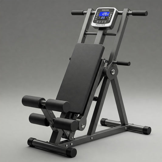 Foldable Ab Machine, Ab Workout Equipment for Home Gym,Core & Abdominal Trainer Fitness Equipment Max 440Lbs with LCD Display