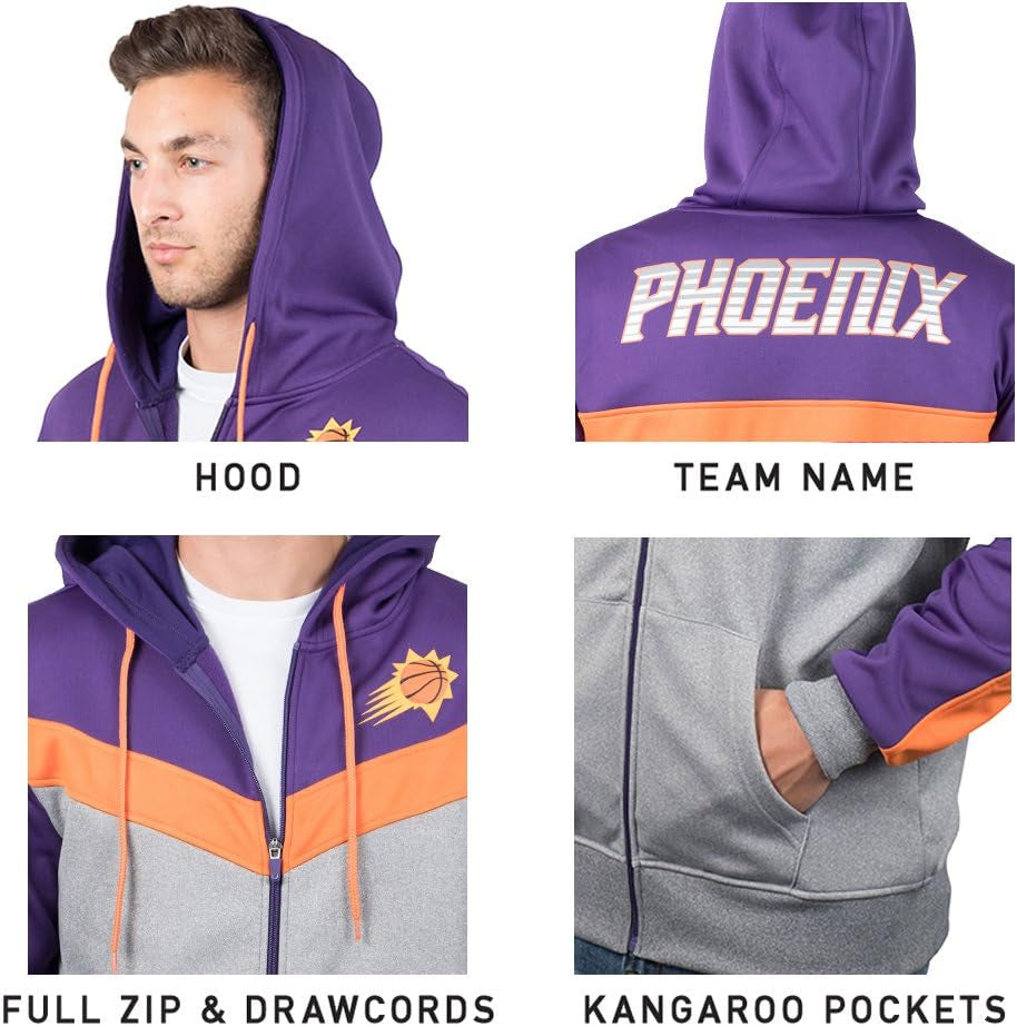 NBA Men'SC Soft Fleece FulCl Zip Jacket Hoodie